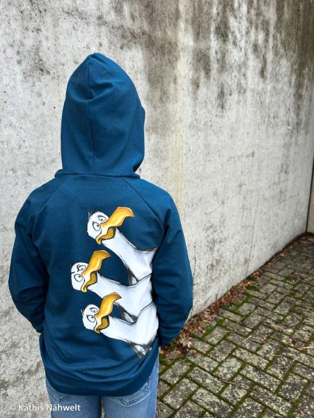 Seagull Ole Panel Thorsten Berger Designbeispiel Kinderhoodie